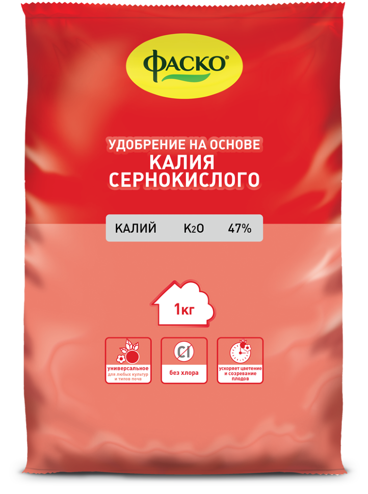 Удобрение минеральное на основе Калия сернокислого ФАСКО, 1 кг; 586769