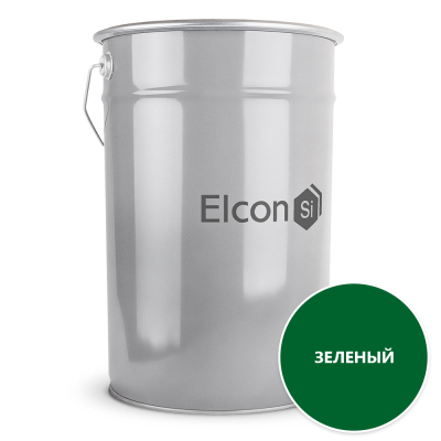 Грунт эмаль по ржавчине Elcon 3в1 матовая зеленая 25 кг; 11607380