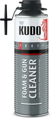 Очиститель монтажной пены 650 мл KUDO PROFF FOAM&GUN CLEANER KUPP06C; 11590257