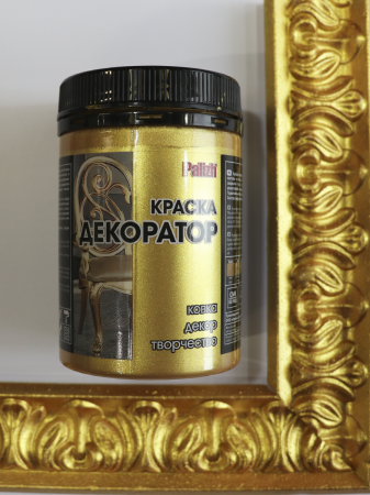 Краска декоратор акриловая PALIZH №177 сусальное золото, 0,25 кг; 11605836