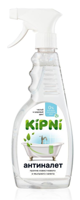 Средство для ванной комнаты Антиналет 0,5л с триггером KIPNI; 11613877