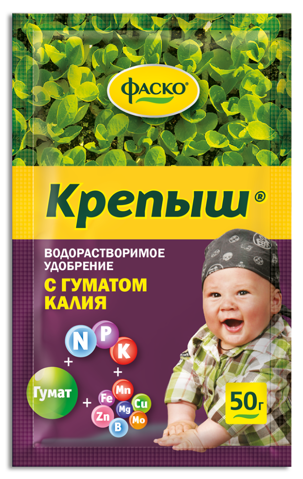 Удобрение Фаско Крепыш для рассады с гуматом калия 50г;  11606739
