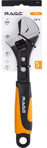 Ключ разводной с переставной губкой 250 мм RAGE 311305;  УТ-00000307