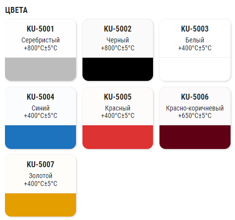 Эмаль термостойкая KUDO KU-500X 520 мл