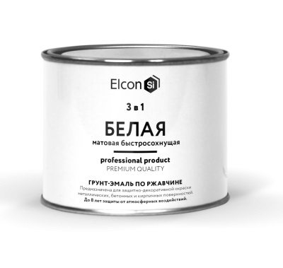 Грунт-эмаль по ржавчине Elcon 3в1 матовая 