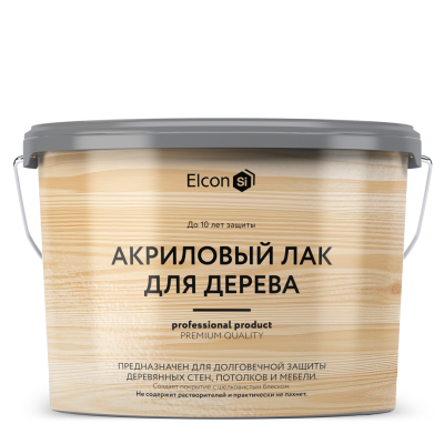Лак акриловый для дерева 2,5л  Elcon 00-00463155; 11612246
