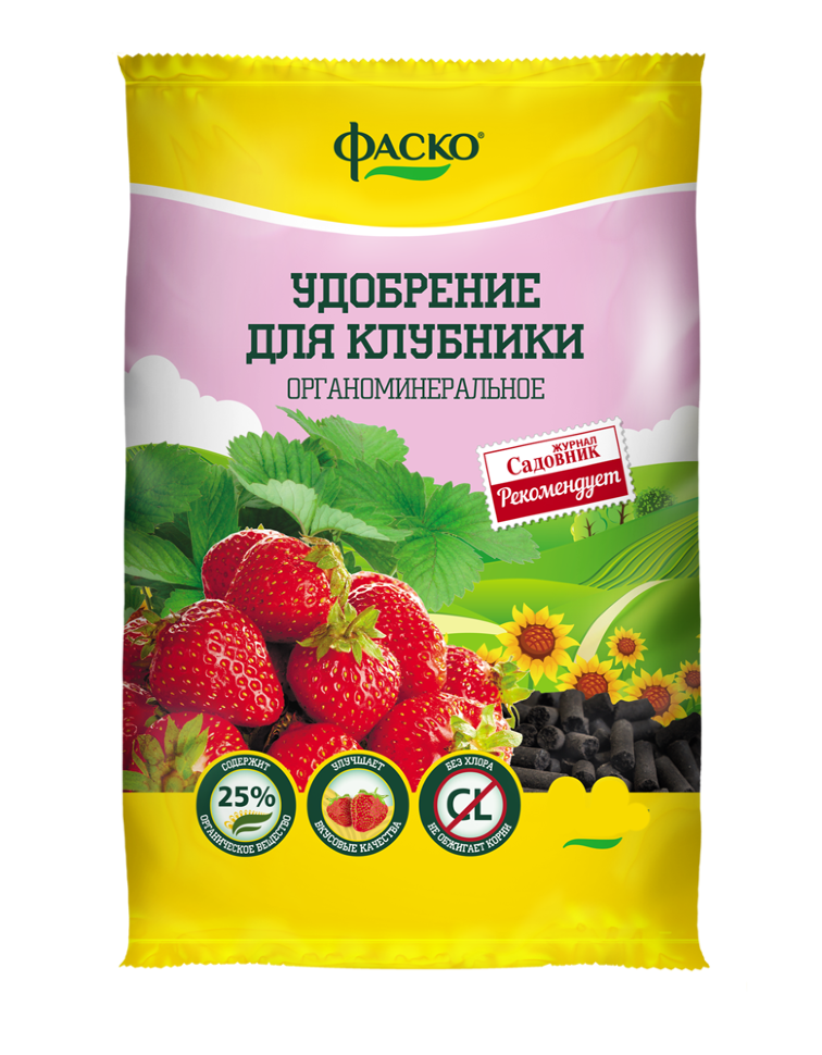 Удобрение органоминеральное Клубника ФАСКО, 2,5 кг; 11596478