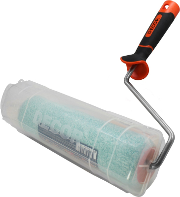 Валик микрофибра 250мм, d-50 в пластиковом чехле DECOR  314-006; 11615137