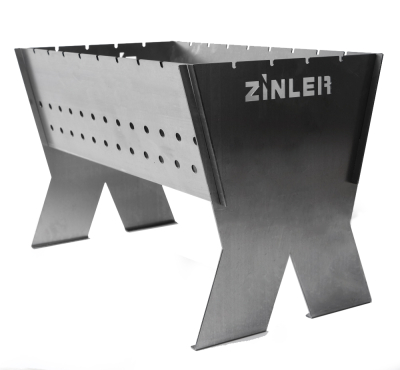 Мангал разборный 300х300х496мм, сталь 1,8мм, вес 7кг ZINLER  (МРЗ-1); 11608713