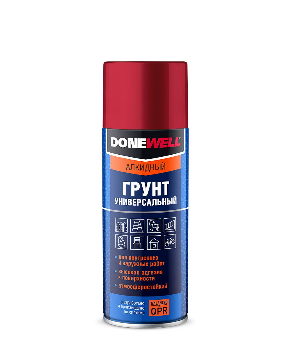 Грунт универсальный алкидный серый 520мл DONEWELL 11604662