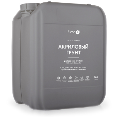 Грунт Elcon акриловый с индикатором нанесения 10л; 11607394