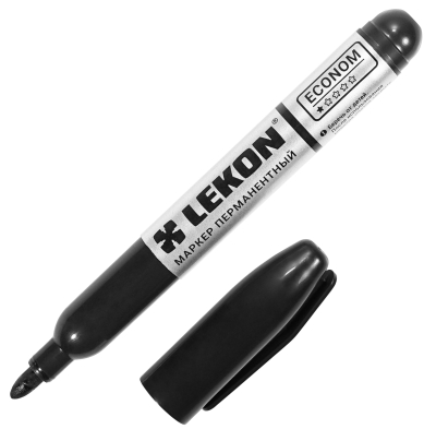 Маркер перманентный черный 3мм LEKON ECONOM 012483; 11614359