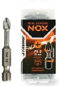 Бита  Ph2 - 50 E6.3, 10 шт бокс NOX STRONG (336250); 11612756