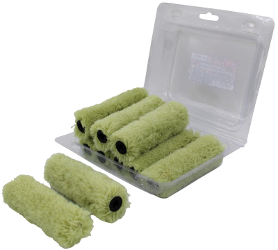 Набор роликов полиакрил зеленый 100 мм, ворс 12мм, блистер 10 шт. 505-7100 DECOR; 11615116