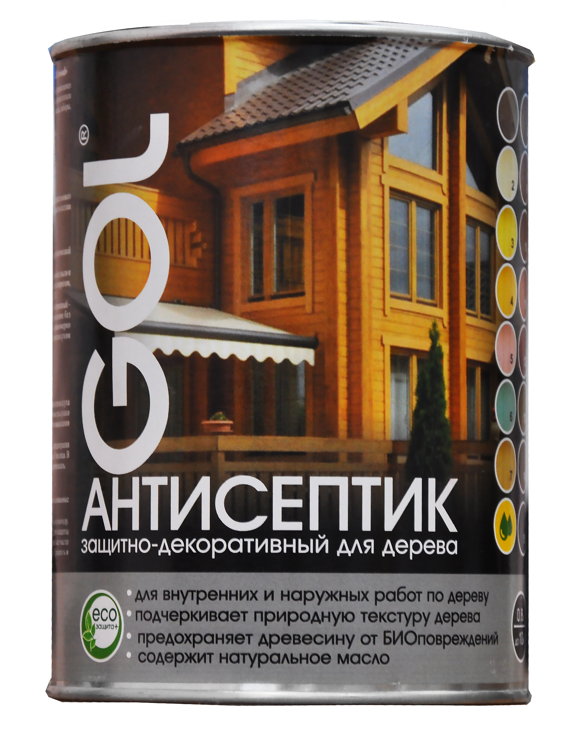 Пропитка антисептик защитно-декоративный GOL wood