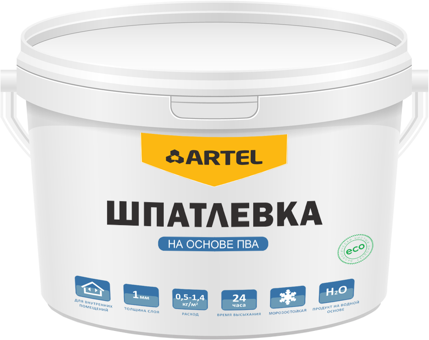 Шпатлевка Артель на ПВА 3кг  3467