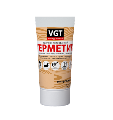 Герметик VGT силиконизированный для внут./нар. работ 0,16л туба