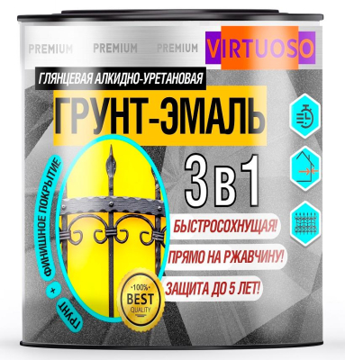 Грунт-эмаль VIRTUOSO PREMIUM 3-в-1 по ржавчине