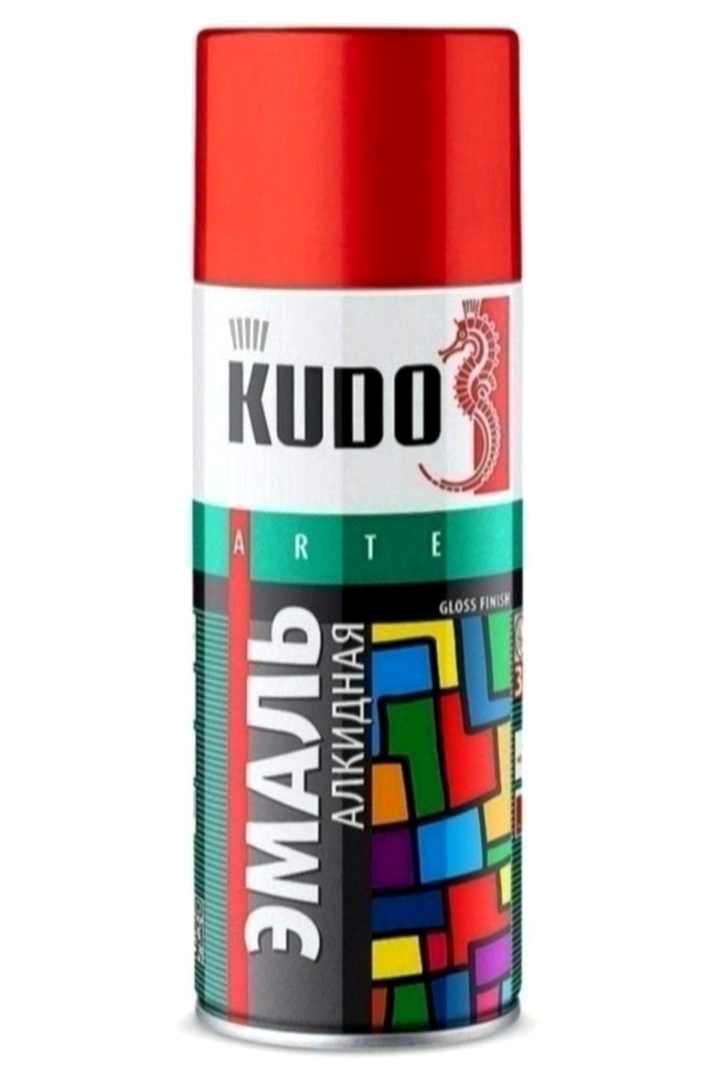 Эмаль алкидная универсальная KUDO RAL 1018 520мл глянцевый желтый; 54686 