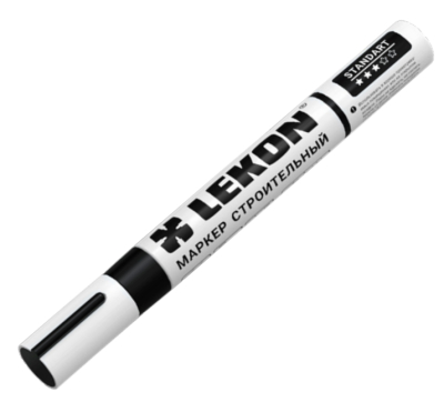 Маркер с нитроэмалью 4мм черный LEKON Standart 011804; 11614382