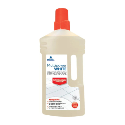 Средство  для мытья светлых полов,  1л PROSEPT Multipower White; 11603704