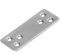 Планка крепежная 76х30 2шт хром (Балаково) DOMART; 11614827
