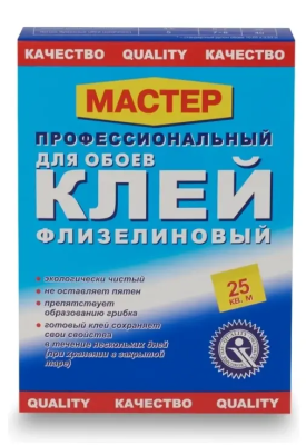 Клей обойный флизелиновый 200гр QUALITY Мастер 4660013350262;  24597