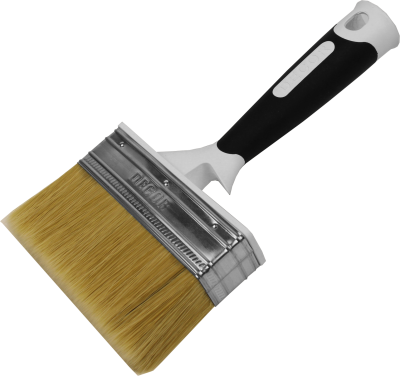Кисть Black White универсальная 120х25мм светлый ворс  2К ручка  DECOR 880-125; 11613189