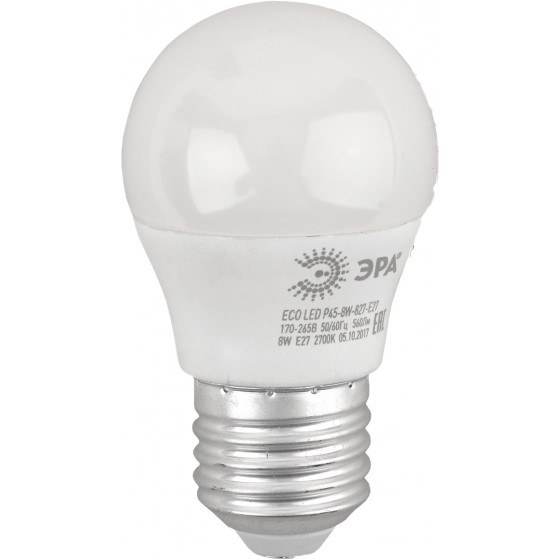 Лампа светодиодная LED- шар 8.0Вт  220В  Е27  2700К; 11605320