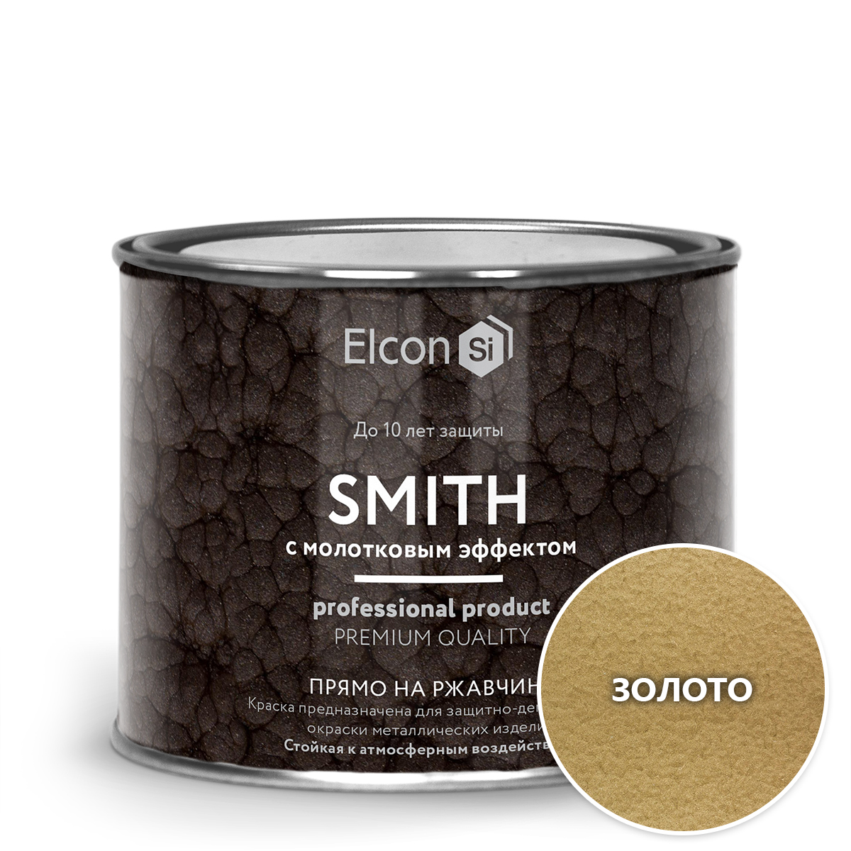 Краска кузнечная Elcon Smith с молотковым эффектом золото