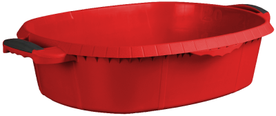 Таз 21л хозяйственный 2К ручки красный DЕCOR  633-4021; УТ-00000116