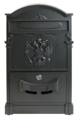 Ящик почтовый ГЕРБ черный АЛЛЮР №4011; 11614731