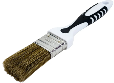 Кисть Black White для лака 35х15мм, темная щетина, 2К ручка DECOR 830-035; 11607887