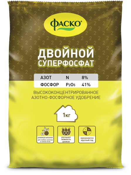 Суперфосфат двойной ФАСКО, 1 кг; 11592578