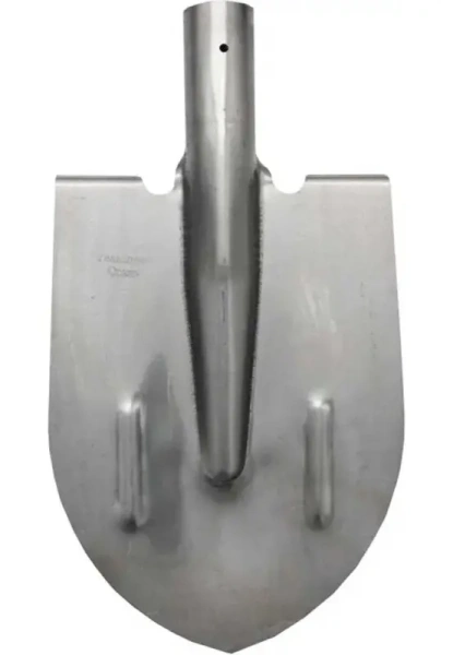 Лопата штыковая 215х394мм из рельсовой стали с ребрами жесткости и черенком МШЗ (ЛШТ-215394РД); УТ-00000020