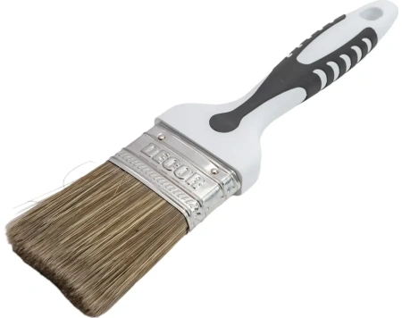 Кисть Black White для лака 50х15мм, темная щетина, 2К ручка DECOR 830-050; 11607152