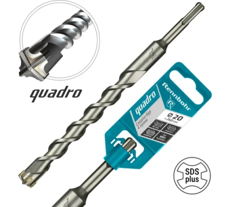 Бур SDS+ 4 грани Rennbohr Quadro 20x260мм (512026); 11614499