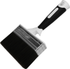 Кисть Black White для грунта 125х35мм темный ворс  2К ручка  DECOR 840-135; 11613184