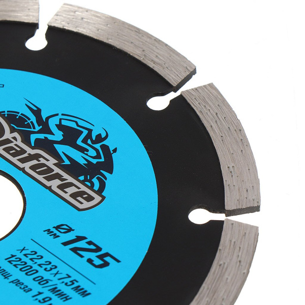 Диск алмазный  125х22,23х7,5x1,9 мм сухой рез DIAFORCE SEGMENT BASIC (510125); 11612221