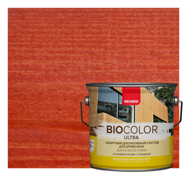 Защитный состав для дерева NEOMID BIO COLOR ULTRA Рябина 0,9л  11594366