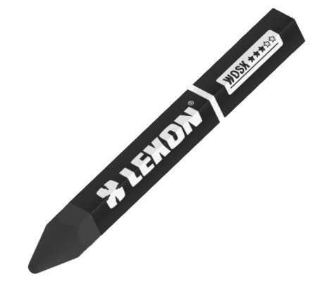 Восковой мелок строительный черный (по мокрым поверхностям) 12 штук LEKON WOSK 14780; 11614966