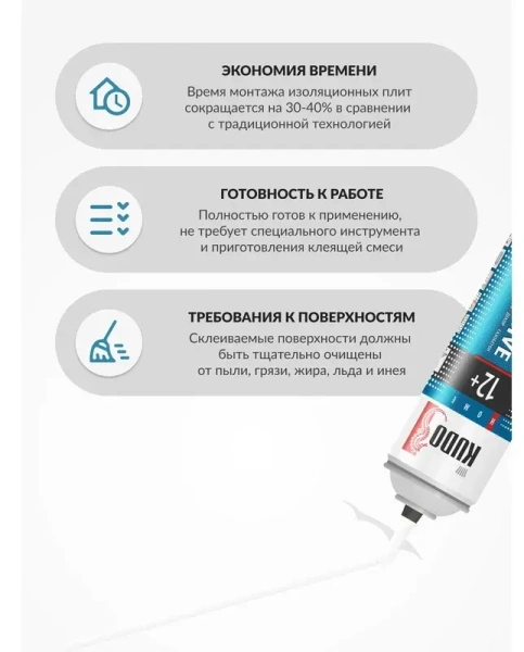 Клей-пена бытовой всесезонный универсальный HOME 12+ 650мл KUDO KUPH10UAU; 11601621