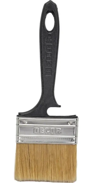 Кисть Black Edition ХИТ ПРОДАЖ 75х14 мм, светлая смешанная щетина DECOR 713-070; 11606317