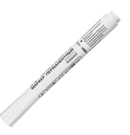 Маркер перманентный 3мм белый LEKON EXTRA WHITE 012393; 11614373