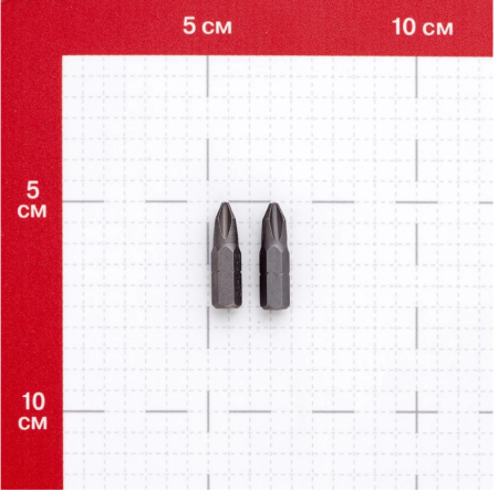 Биты магнитные PH2 x 25 мм 2шт для шуруповерта, сталь S2 VIRA 554120; УТ-00000204