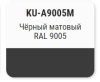 Эмаль KUDO глубоко матовая акриловая 520мл  RAL 9005 черная; 11606384