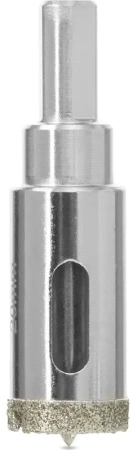 Коронка алмазная по керамике 20 мм трехгранный хвостовик VIRA 559501; УТ-00000202