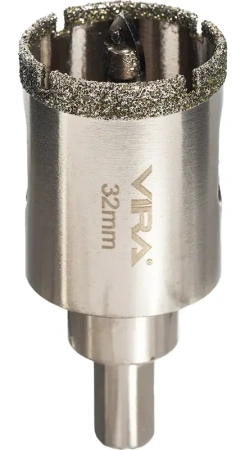 Коронка алмазная по керамике 32 мм трехгранный хвостовик VIRA 559515; УТ-00000209