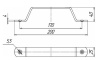 Ручка дверная 200мм LOFT 200 мод.1 черный (Балаково) DOMART; 11614838