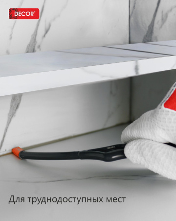 Шпатель для силиконов и герметиков со сменными адаптерами DECOR 113-400; 11615112